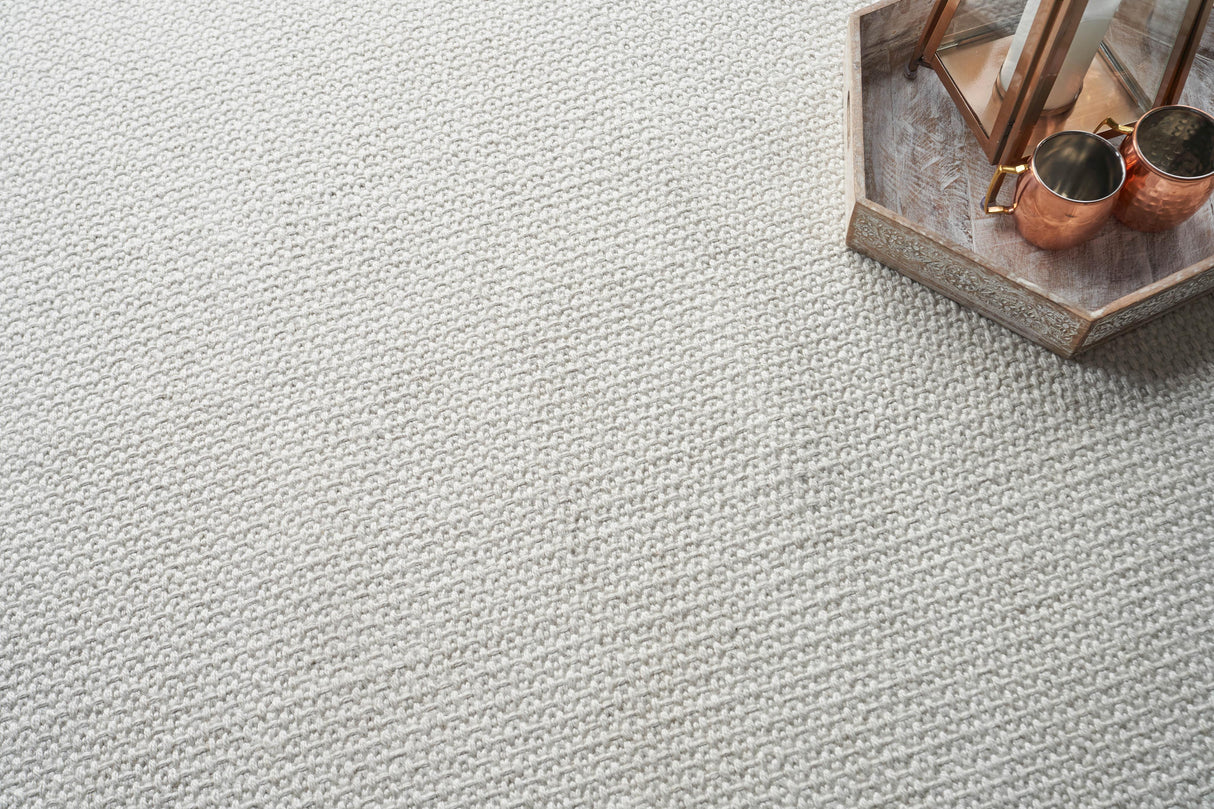 Exquisite Rugs Gamma Indoor/Outdoor Flatweave PET yarn 4887 Ivory 6' x 9' Area Rug