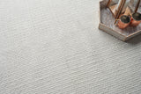 Exquisite Rugs Gamma Indoor/Outdoor Flatweave PET yarn 4887 Ivory 6' x 9' Area Rug