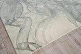 Exquisite Rugs Gianni Hand-loomed Wool/Bamboo Silk 6249 Gray/Silver/Rust 6' x 9' Area Rug