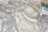 Exquisite Rugs Gianni Hand-loomed Wool/Bamboo Silk 6249 Gray/Silver/Rust 6' x 9' Area Rug