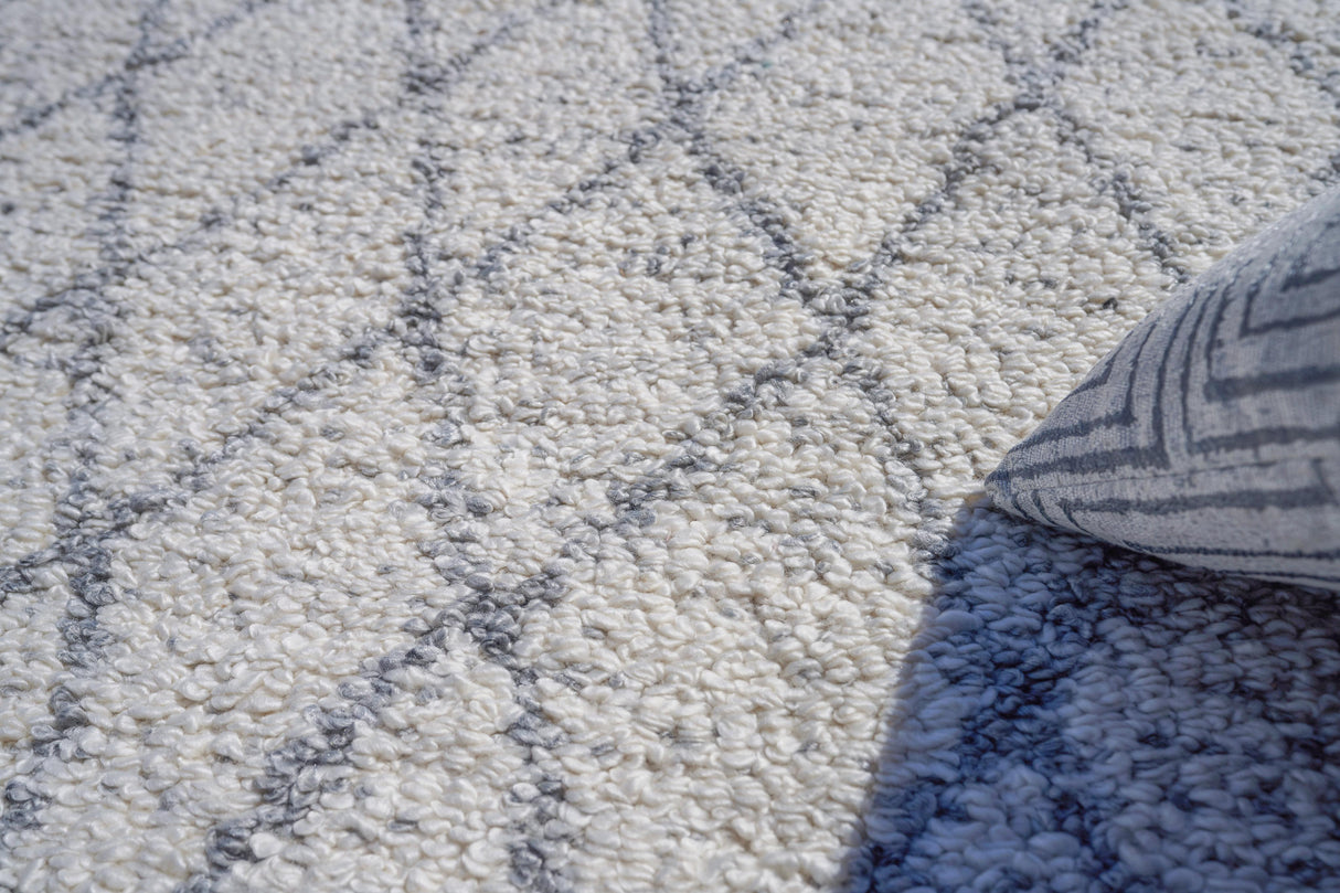 Exquisite Rugs Giorgio Indoor/Outdoor Reversible Flatweave PET yarn 4878 Gray/Ivory 5' x 8' Area Rug
