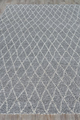Exquisite Rugs Giorgio Indoor/Outdoor Reversible Flatweave PET yarn 4878 Gray/Ivory 9' x 12' Area Rug