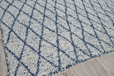 Exquisite Rugs Giorgio Indoor/Outdoor Reversible Flatweave PET yarn 4995 Navy/Ivory 10' x 14' Area Rug