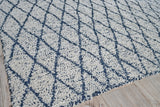Exquisite Rugs Giorgio Indoor/Outdoor Reversible Flatweave PET yarn 4995 Navy/Ivory 5' x 8' Area Rug