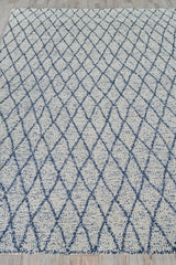 Exquisite Rugs Giorgio Indoor/Outdoor Reversible Flatweave PET yarn 4995 Navy/Ivory 5' x 8' Area Rug