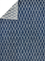 Exquisite Rugs Giorgio Indoor/Outdoor Reversible Flatweave PET yarn 4995 Navy/Ivory 6' x 9' Area Rug