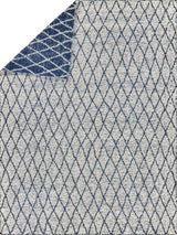 Exquisite Rugs Giorgio Indoor/Outdoor Reversible Flatweave PET yarn 4995 Navy/Ivory 6' x 9' Area Rug