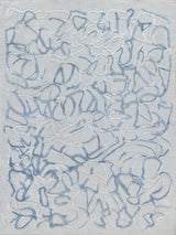 Exquisite Rugs Goudy Hand-loomed Wool/Bamboo Silk 4346 Blue 9' x 12' Area Rug