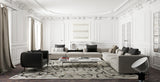 Exquisite Rugs Goudy Hand-loomed Wool/Bamboo Silk 4347 Brown/Cappucino/Cream 14' x 10' Area Rug