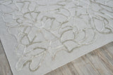 Exquisite Rugs Goudy Hand-loomed Wool/Bamboo Silk 4349 Ivory/Beige 9' x 12' Area Rug
