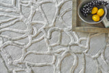 Exquisite Rugs Goudy Hand-loomed Wool/Bamboo Silk 4349 Ivory/Beige 9' x 12' Area Rug