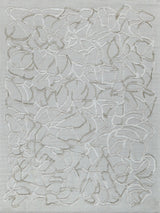 Exquisite Rugs Goudy Hand-loomed Wool/Bamboo Silk 4349 Ivory/Beige 9' x 12' Area Rug