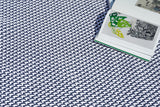 Exquisite Rugs Harbor Indoor/Outdoor Handwoven Polypropylene 6015 Blue/White 8' x 10' Area Rug