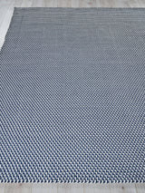 Exquisite Rugs Harbor Indoor/Outdoor Handwoven Polypropylene 6015 Blue/White 8' x 10' Area Rug