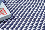 Exquisite Rugs Harbor Indoor/Outdoor Handwoven Polypropylene 6015 Blue/White 8' x 10' Area Rug