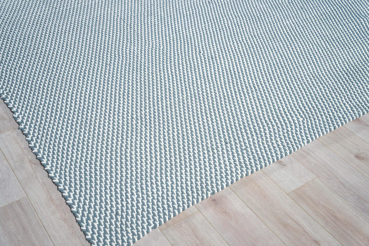 Exquisite Rugs Harbor Indoor/Outdoor Handwoven Polypropylene 6016 Silver/White 6' x 9' Area Rug