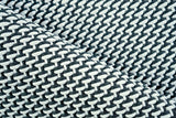 Exquisite Rugs Harbor Indoor/Outdoor Handwoven Polypropylene 6043 White/Black 9' x 12' Area Rug