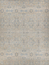 Exquisite Rugs Harper Hand-knotted New Zealand Wool 4230 Beige/Light Blue 14' x 18' Area Rug