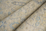 Exquisite Rugs Harper Hand-knotted New Zealand Wool 4230 Beige/Light Blue 14' x 18' Area Rug