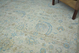 Exquisite Rugs Harper Hand-knotted New Zealand Wool 4232 Beige/Ivory/Blue 9' x 12' Area Rug