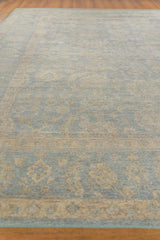 Exquisite Rugs Harper Hand-knotted New Zealand Wool 4391 Blue/Beige 8' x 10' Area Rug
