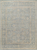 Exquisite Harper Hand-knotted New Zealand Wool Blue/Beige Area Rug 9.0'X12.0' Rug