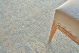 Exquisite Rugs Harper Hand-knotted New Zealand Wool 4391 Blue/Beige 9' x 12' Area Rug