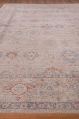 Exquisite Rugs Harper Hand-knotted New Zealand Wool 4393 Beige/Blue 10' x 14' Area Rug