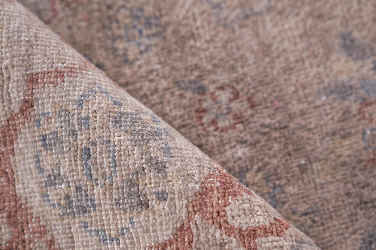Exquisite Rugs Harper Hand-knotted New Zealand Wool 4393 Beige/Blue 12' x 15' Area Rug