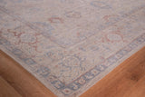 Exquisite Rugs Harper Hand-knotted New Zealand Wool 4393 Beige/Blue 9' x 12' Area Rug