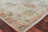 Exquisite Rugs Heirloom Hand-knotted New Zealand Wool 3984 Beige/Rust 10' x 14' Area Rug