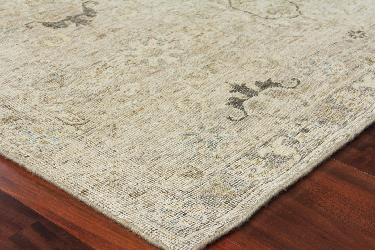 Exquisite Rugs Heirloom Hand-knotted New Zealand Wool 3985 Khaki 14' x 18' Area Rug