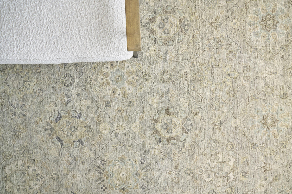 Exquisite Rugs Heirloom Hand-knotted New Zealand Wool 3985 Khaki 14' x 18' Area Rug