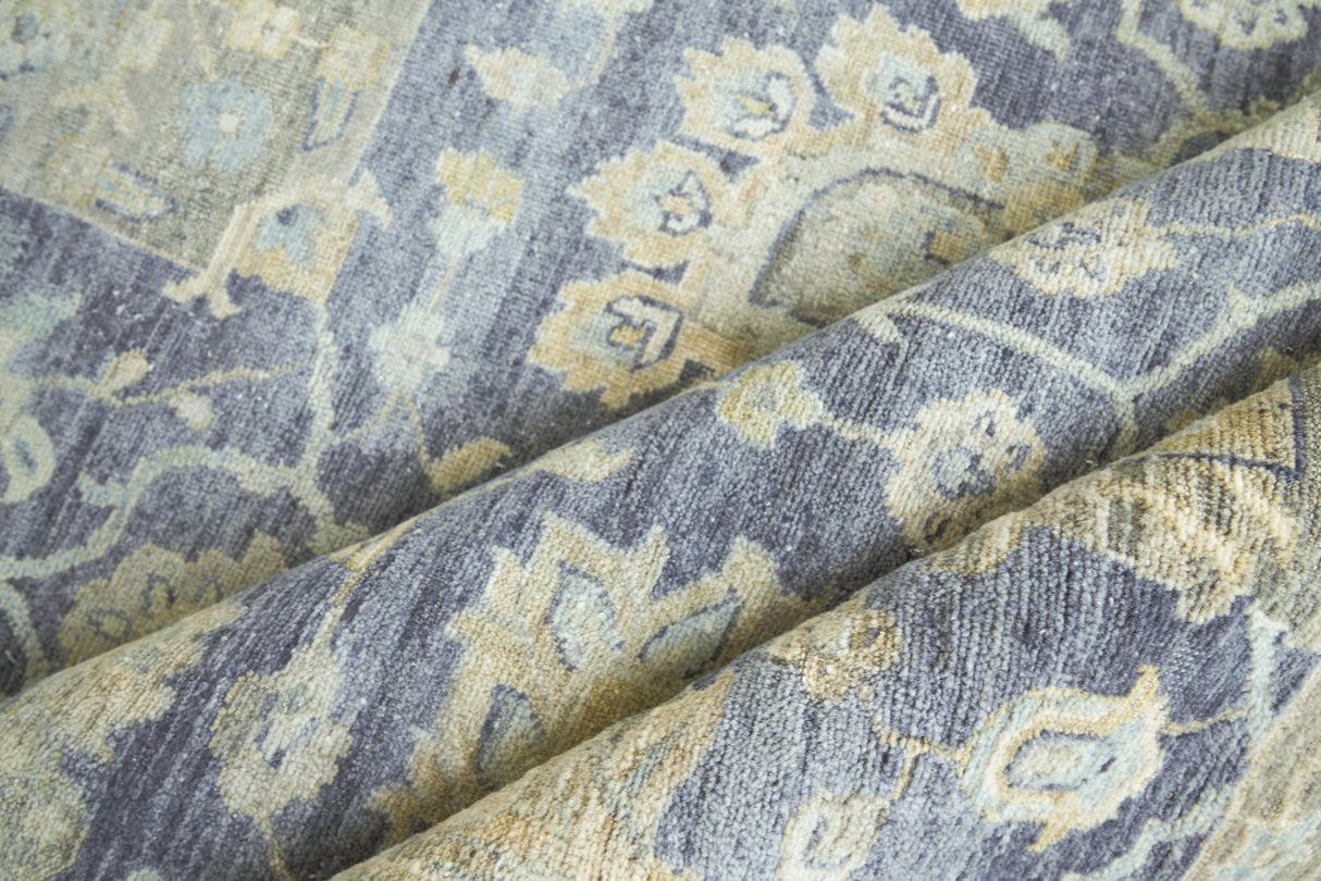 Exquisite Rugs Heirloom Hand-knotted New Zealand Wool 3986 Blue 10' x 14' Area Rug