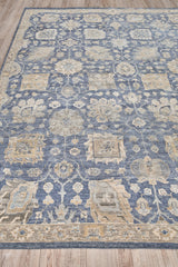 Exquisite Rugs Heirloom Hand-knotted New Zealand Wool 3986 Blue 12' x 15' Area Rug