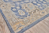 Exquisite Rugs Heirloom Hand-knotted New Zealand Wool 3986 Blue 14' x 18' Area Rug