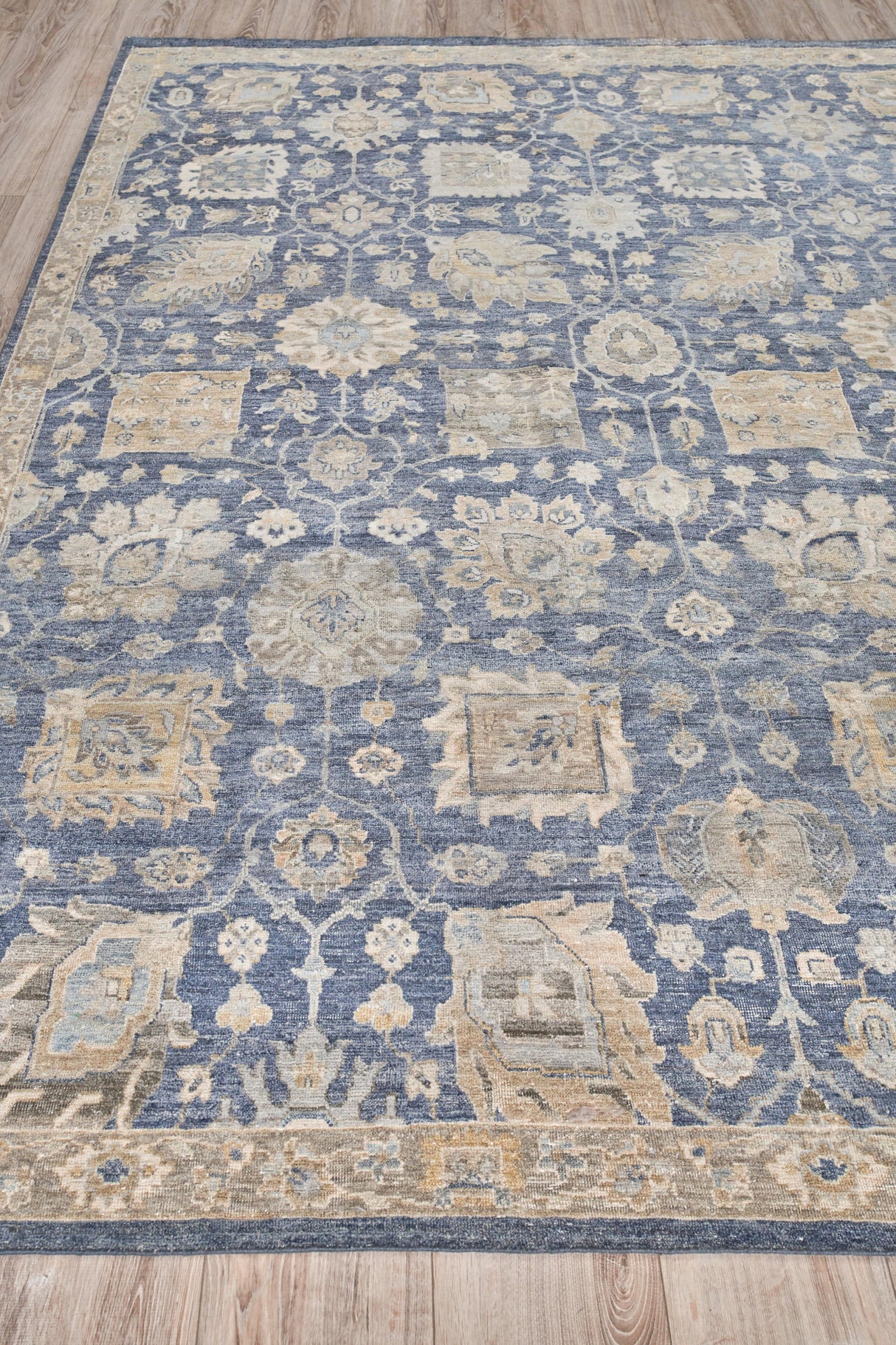 Exquisite Rugs Heirloom Hand-knotted New Zealand Wool 3986 Blue 9' x 12' Area Rug