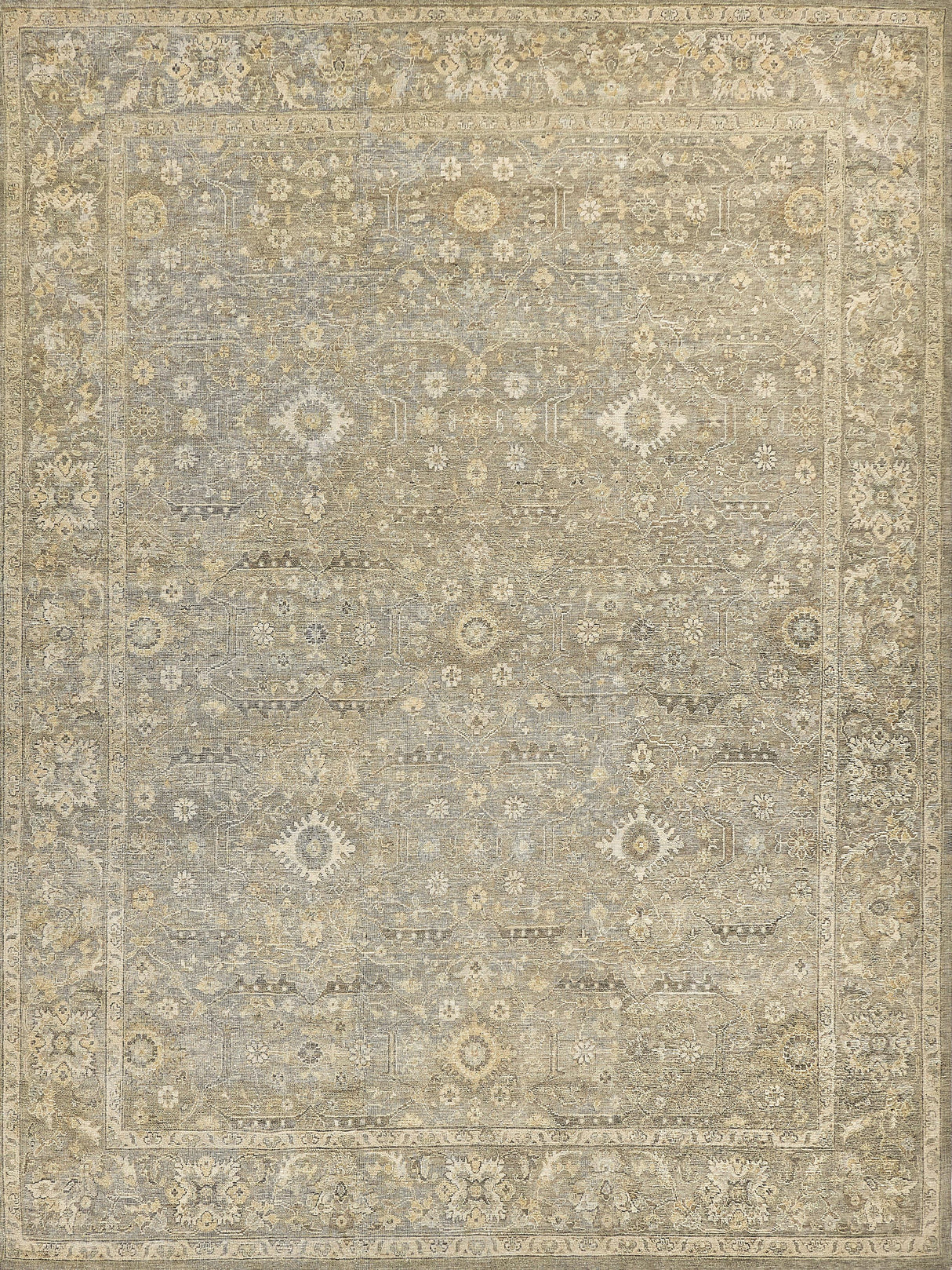Exquisite Rugs Heirloom Hand-knotted New Zealand Wool 3987 Khaki 6' x 9' Area Rug