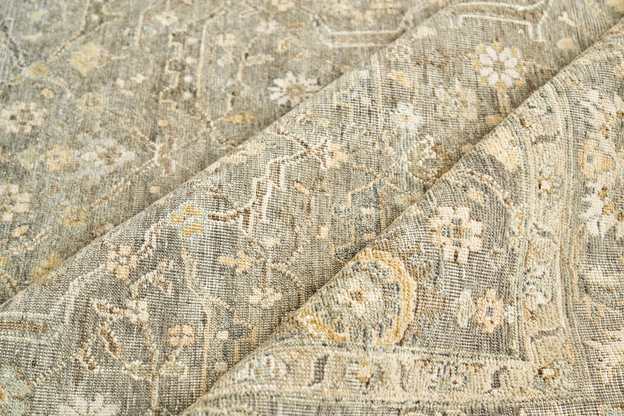 Exquisite Rugs Heirloom Hand-knotted New Zealand Wool 3987 Khaki 8' x 10' Area Rug