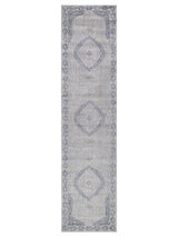 Exquisite Rugs Heritage Power-loomed Polyester/Acrylic 4624 Light Blue/Rust 9' x 12' Area Rug