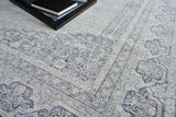 Exquisite Rugs Heritage Power-loomed Polyester/Acrylic 4624 Light Blue/Rust 9' x 12' Area Rug