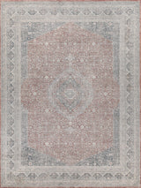 Exquisite Heritage Power-loomed Polyester/Acrylic Red/Navy Area Rug 12.0'X15.0' Rug
