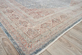 Exquisite Rugs Heritage Power-loomed Polyester/Acrylic 4627 Light Blue/Navy 12' x 15' Area Rug