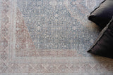 Exquisite Rugs Heritage Power-loomed Polyester/Acrylic 4627 Light Blue/Navy 12' x 15' Area Rug