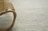 Exquisite Rugs Hesse Handwoven Polyester/Cotton 3856 Light Silver 6' x 9' Area Rug