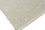 Exquisite Rugs Hesse Handwoven Polyester/Cotton 3856 Light Silver 6' x 9' Area Rug