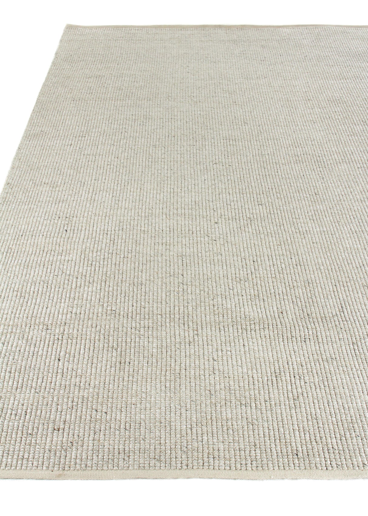Exquisite Rugs Hesse Handwoven Polyester/Cotton 3856 Light Silver 6' x 9' Area Rug