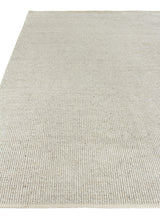 Exquisite Rugs Hesse Handwoven Polyester/Cotton 3856 Light Silver 6' x 9' Area Rug