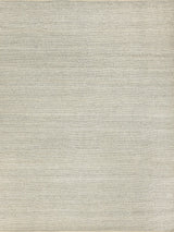 Exquisite Hesse Handwoven Polyester/Cotton Light Silver Area Rug 8.0'X10.0' Rug