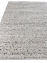 Exquisite Rugs Hesse Handwoven Polyester/Cotton 3857 Silver 10' x 14' Area Rug